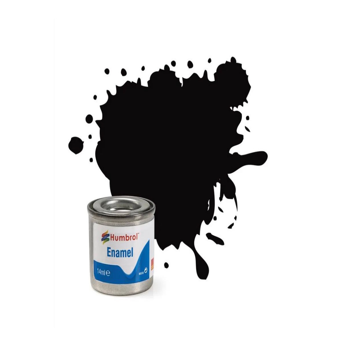 Humbrol 201 - Enamel Metallic Black 14ml