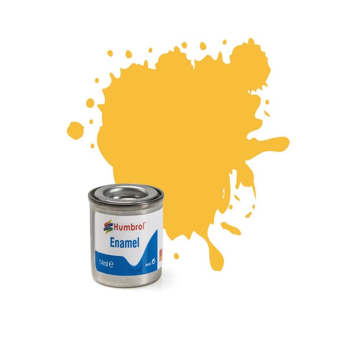 Humbrol 24 - Enamel Matt Trainer Yellow 14ml