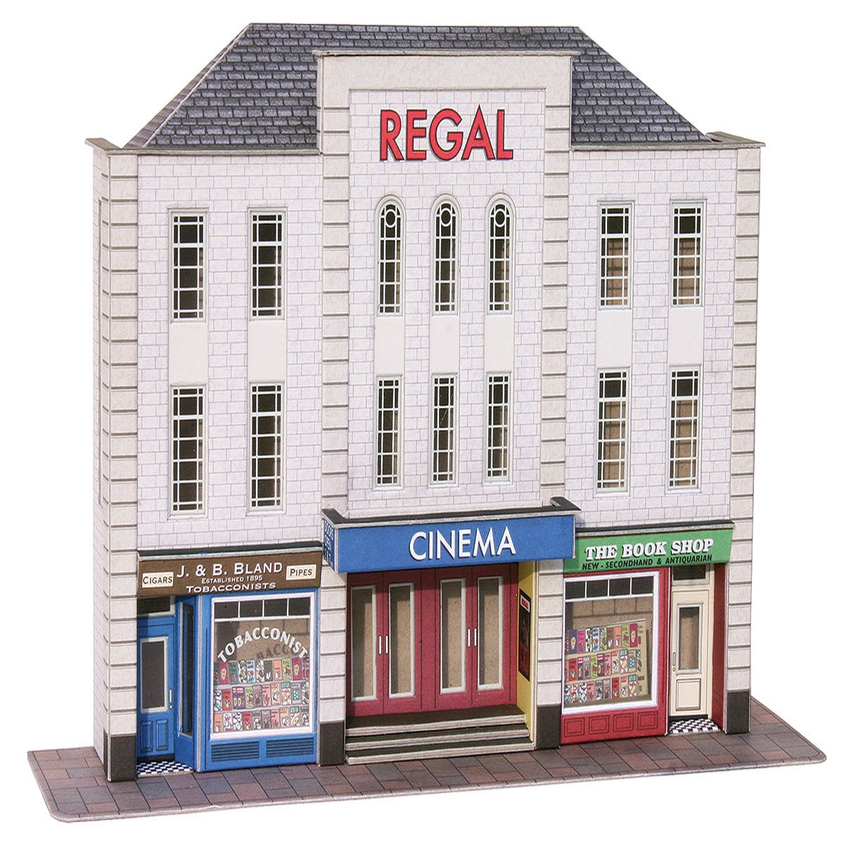 Metcalfe 00 Gauge PO206 Low Relief Cinema & Shops