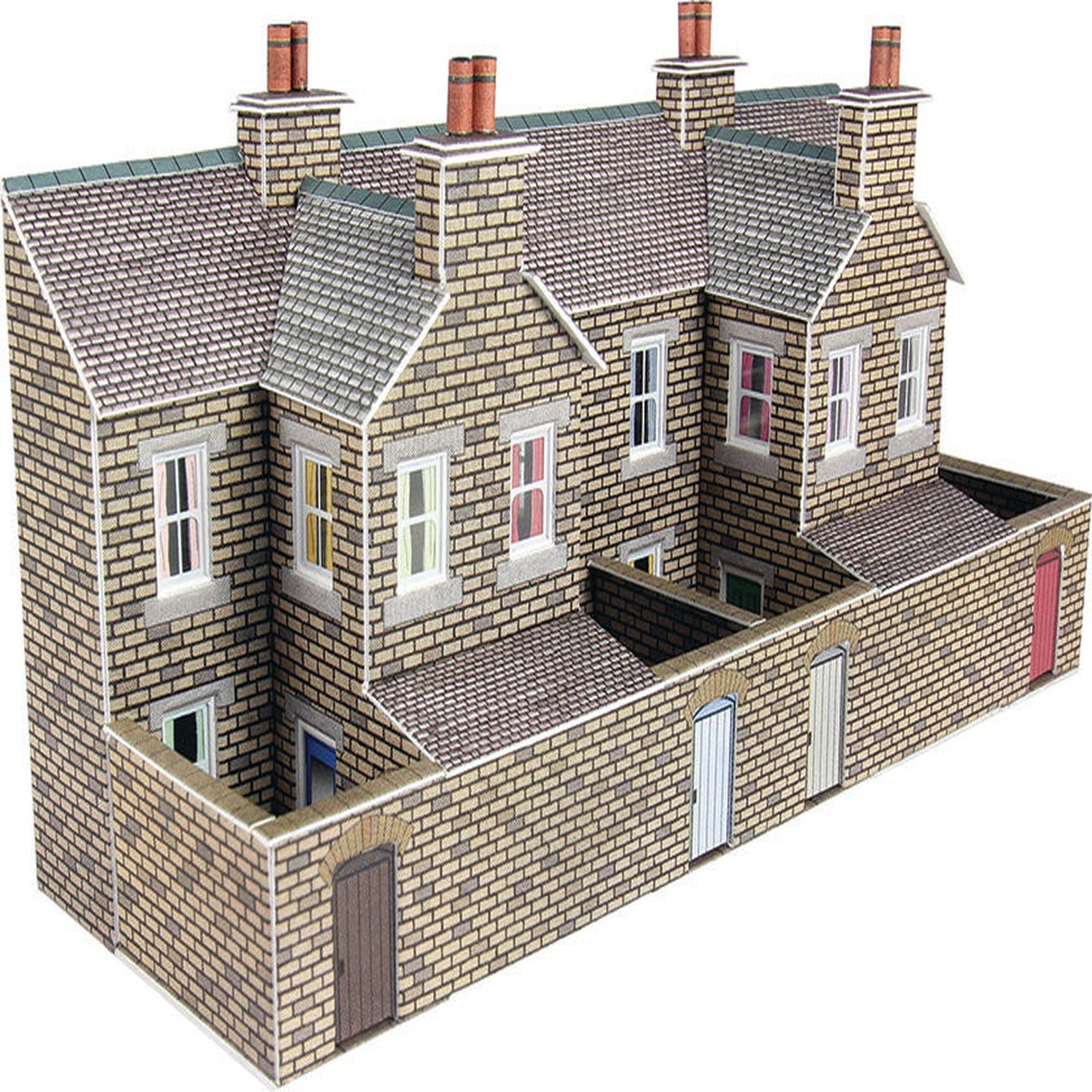 Metcalfe N Gauge PN177 Low Relief Stone Terraced House Backs