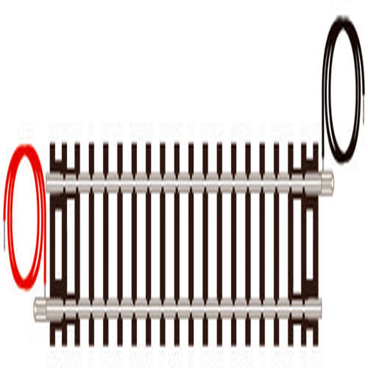 Peco ST10 - Standard Straight (Wired) - Code 80