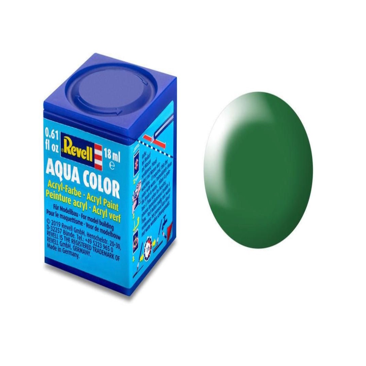 Revell Acrylic Paint - Leaf Green Silk 18ml Tintlet