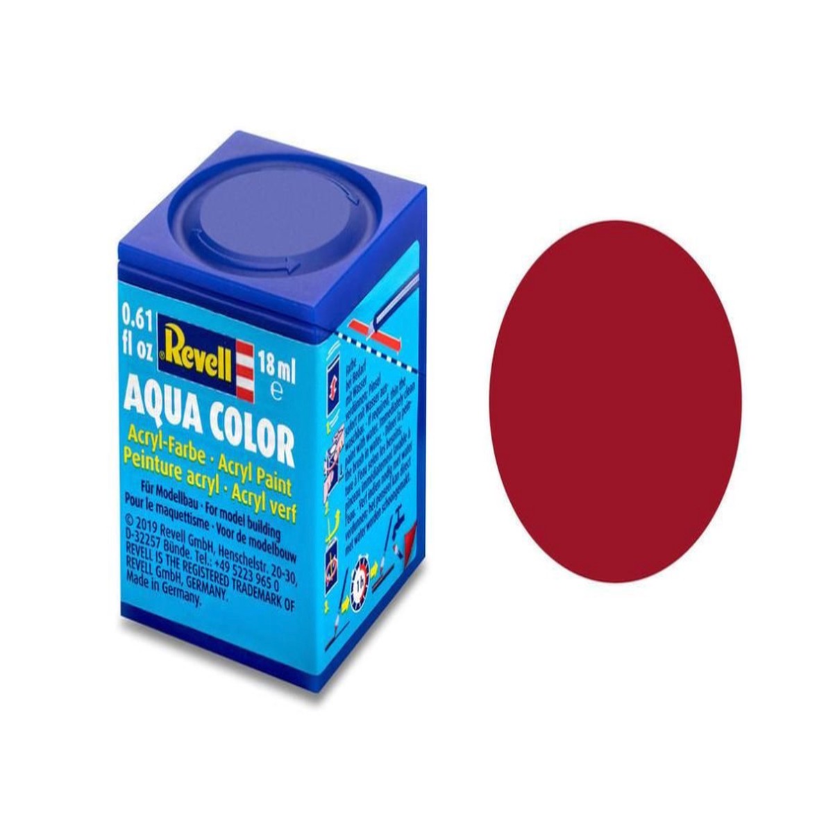 Revell Acrylic Paint - Matt Carmine Red 18ml Tintlet