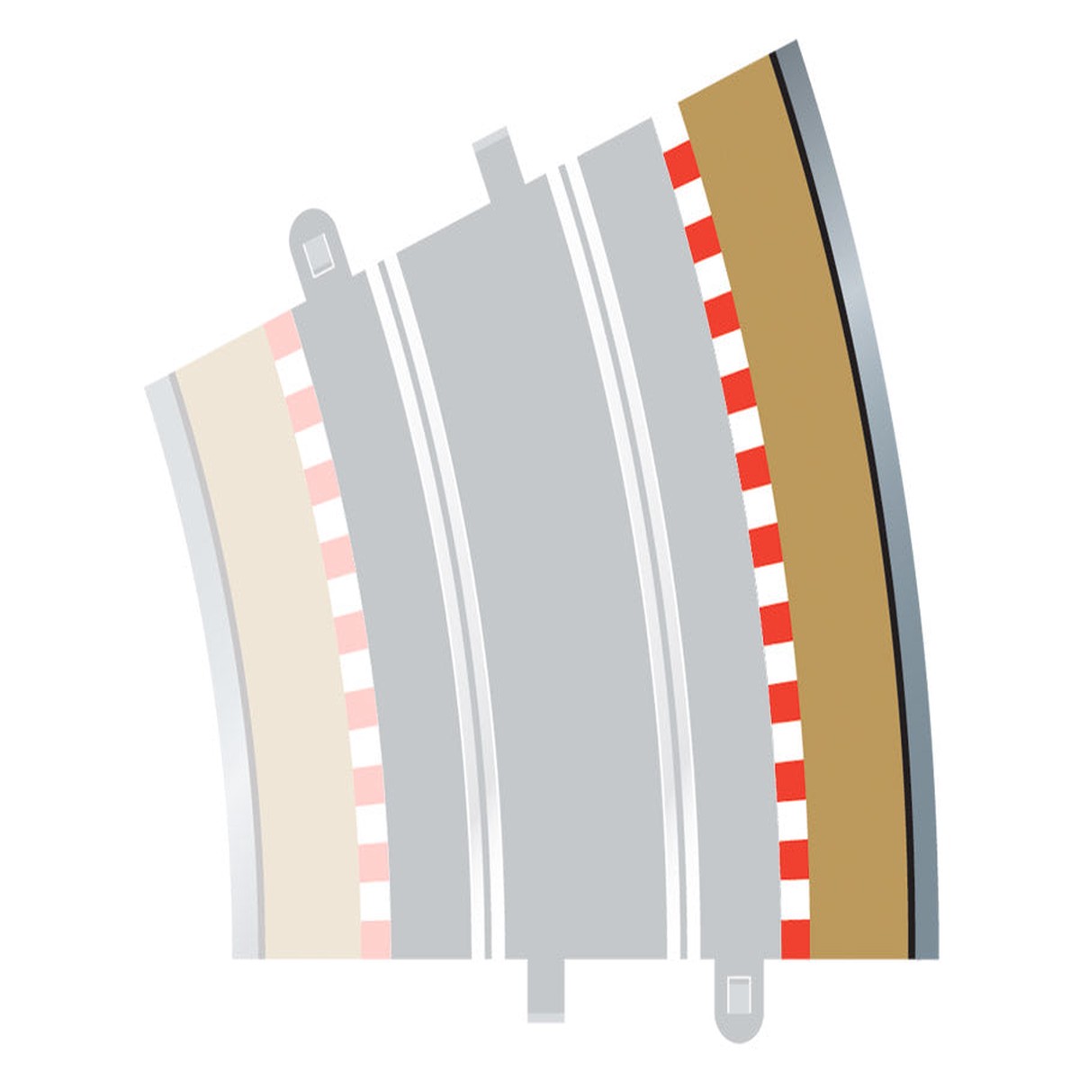 Scalextric Radius 4 Curve Outer Borders 22.5 x 4