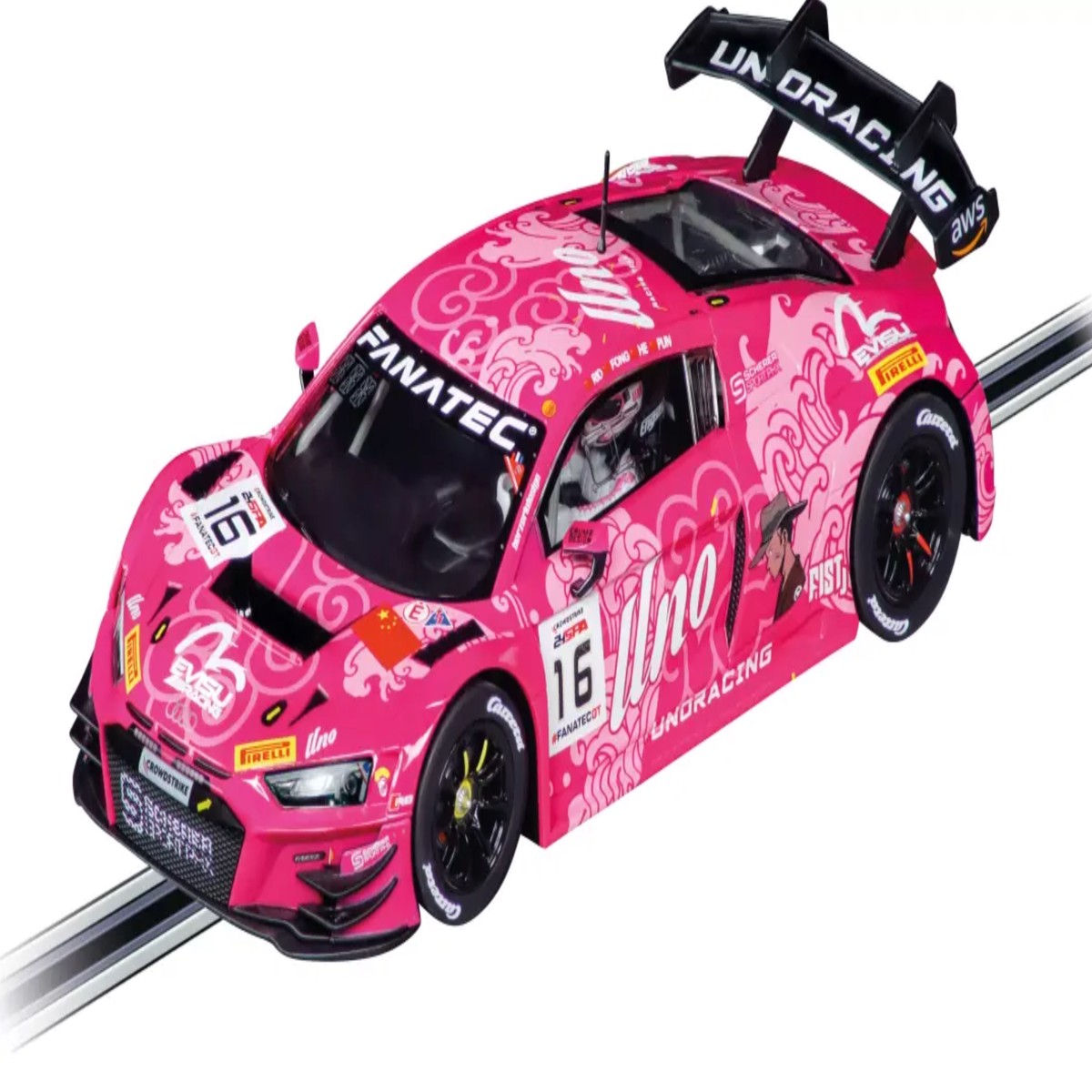 Carrera 1/32nd Evolution Audi R8 LMS GT3 evo II "Uno Racing Team, No.16" Season 2026
