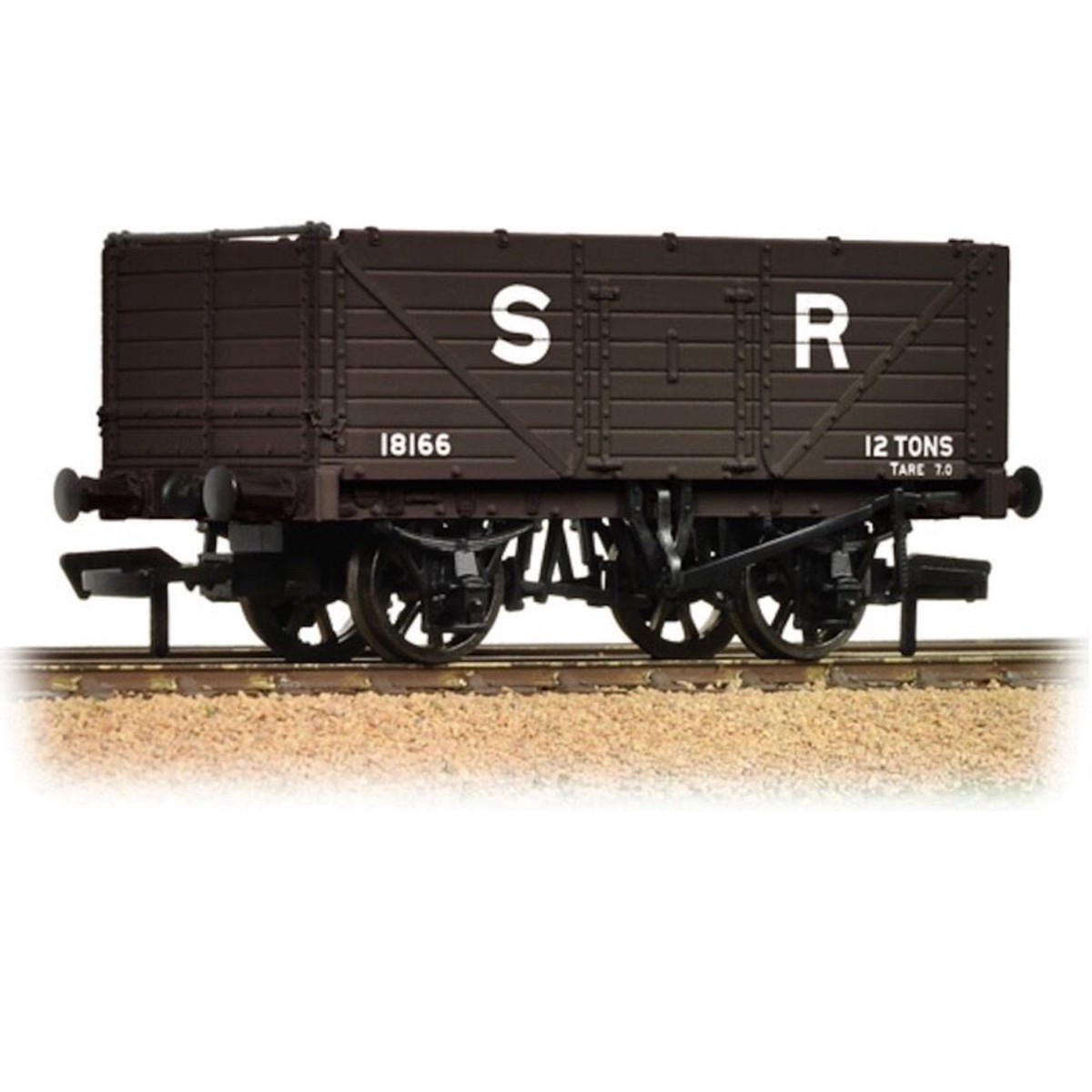 Graham Farish 377-089 7 Plank Fixed End Wagon SR Brown