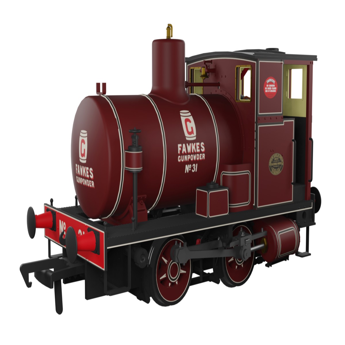 Rapido Trains OO Gauge Andrew Barclay Fireless 0-4-0 G. Fawkes DCC Sound Fitted - 965511