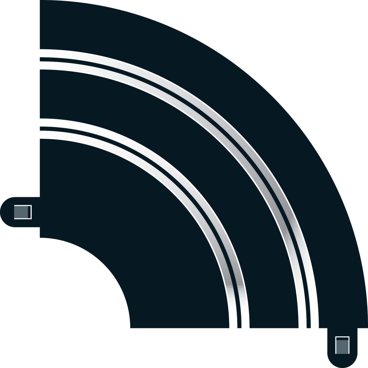 Scalextric Radius 1 Hairpin Curve 90 Track x 2