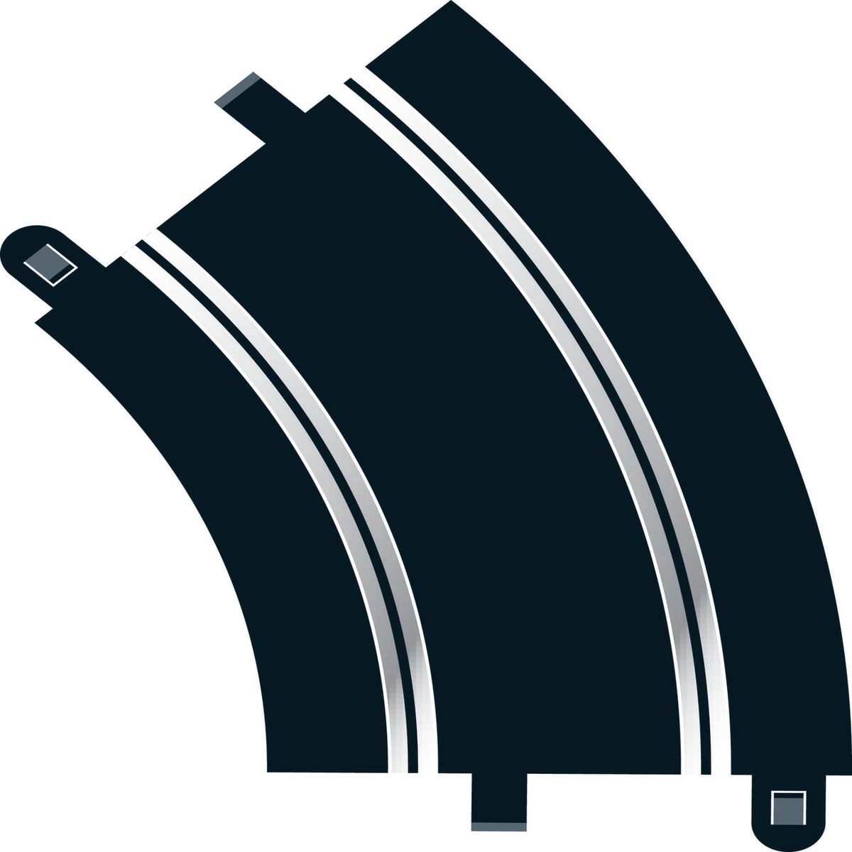 Scalextric Radius 2 Curve 45 Track x 2