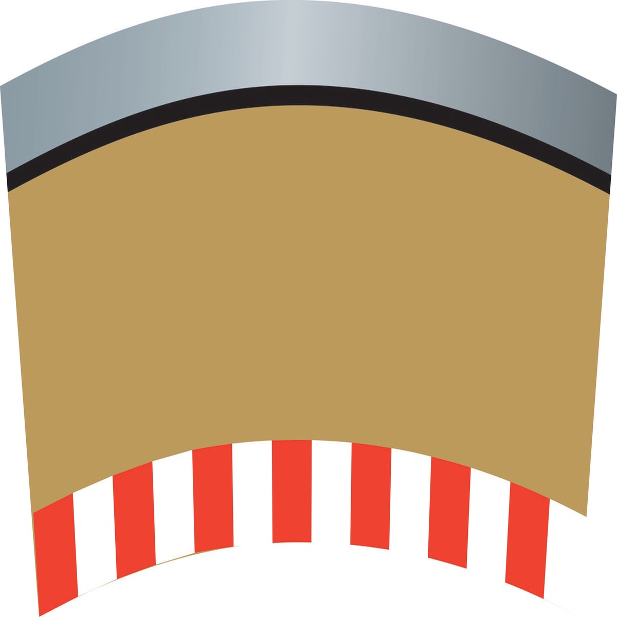 Scalextric Single Lane Radius 3 Curve Outer Borders 22.5 x 4