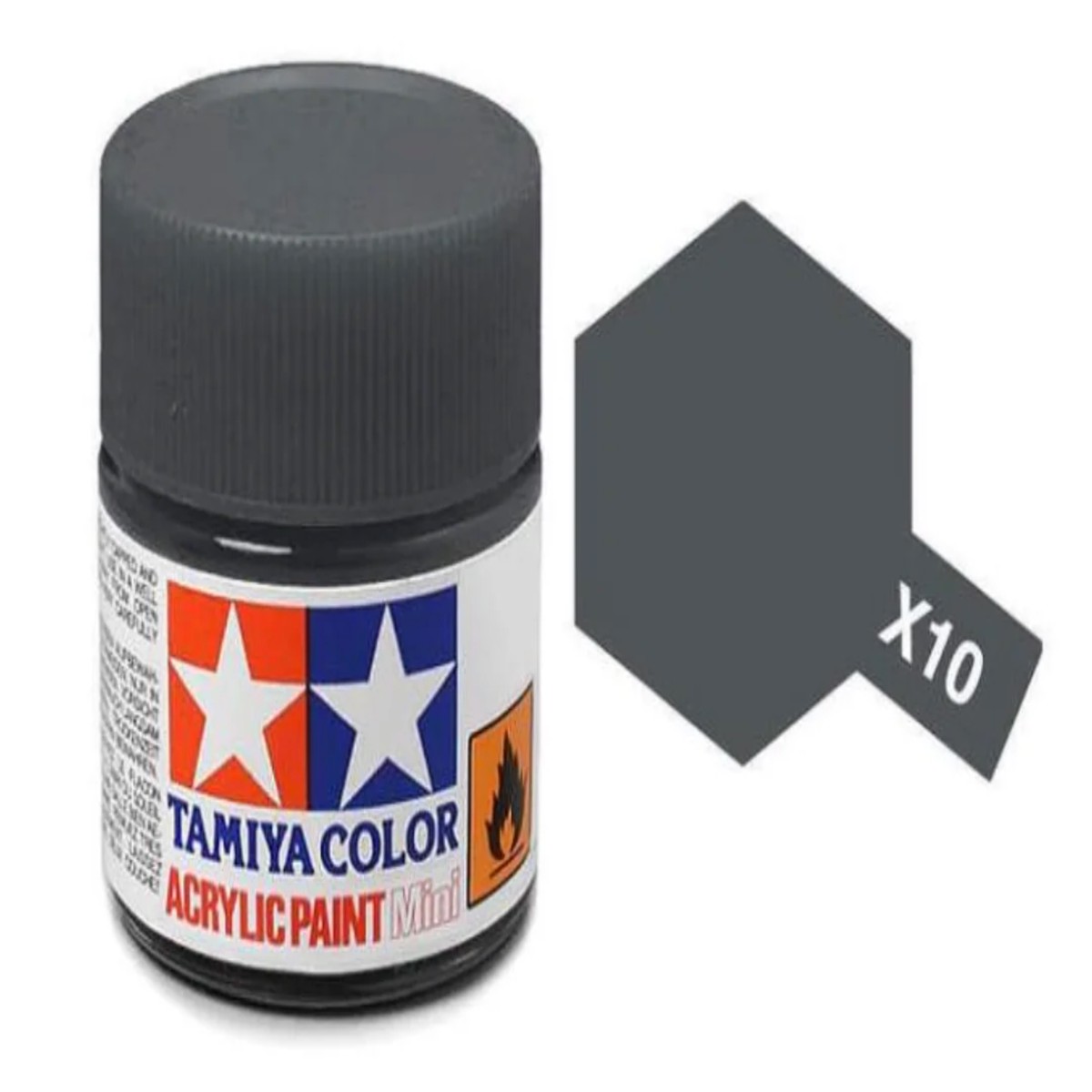 Tamiya Acrylic Paint 10ml - X10 Gunmetal Grey