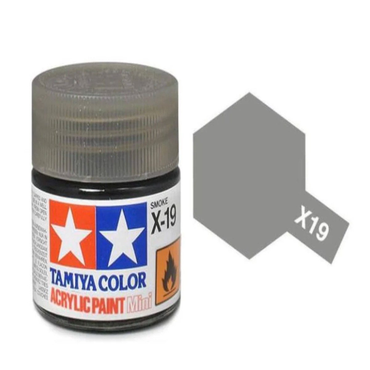 Tamiya Acrylic Paint 10ml - X19 Gloss Smoke