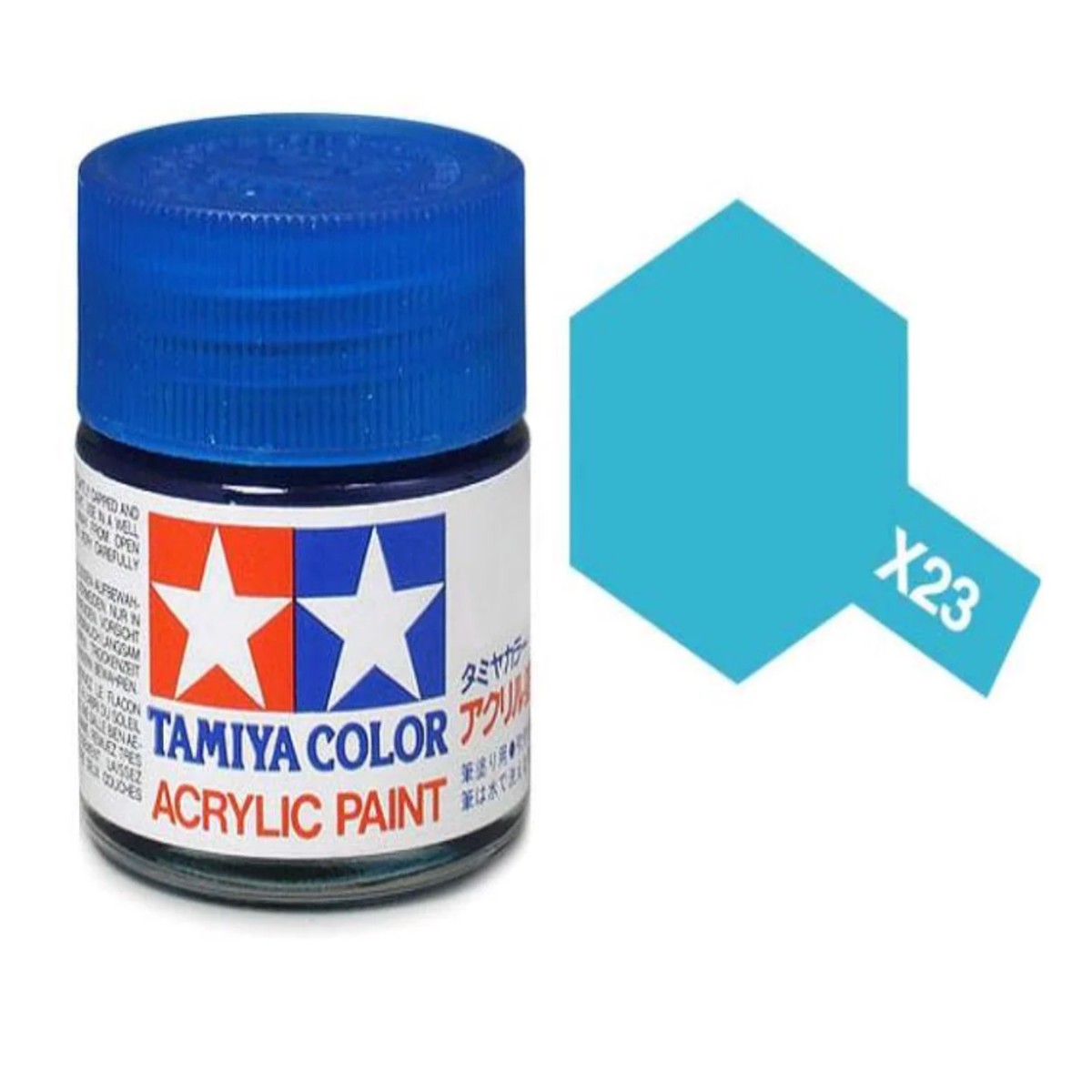 Tamiya Acrylic Paint 10ml - X23 Clear Blue