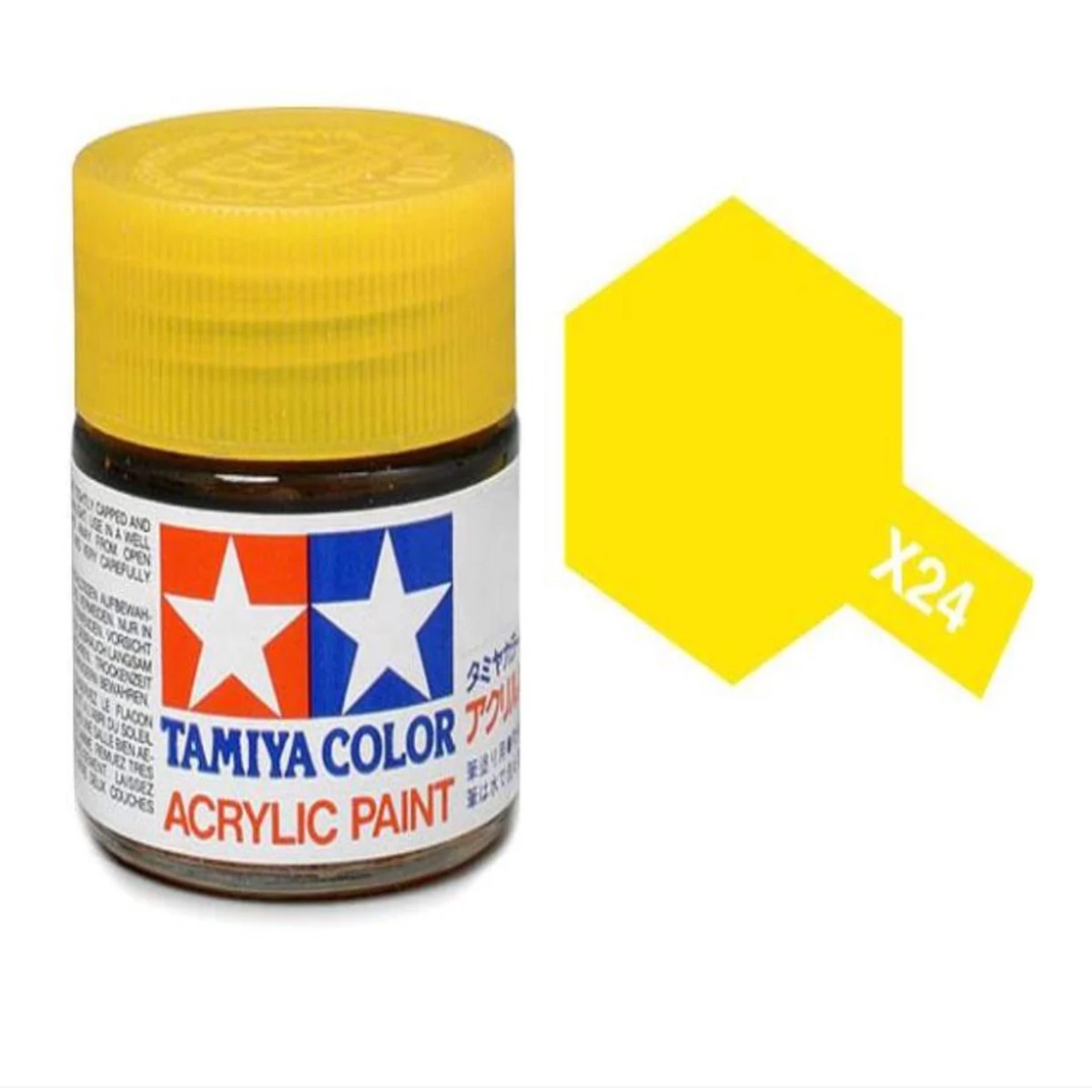 Tamiya Acrylic Paint 10ml - X24 Clear Yellow