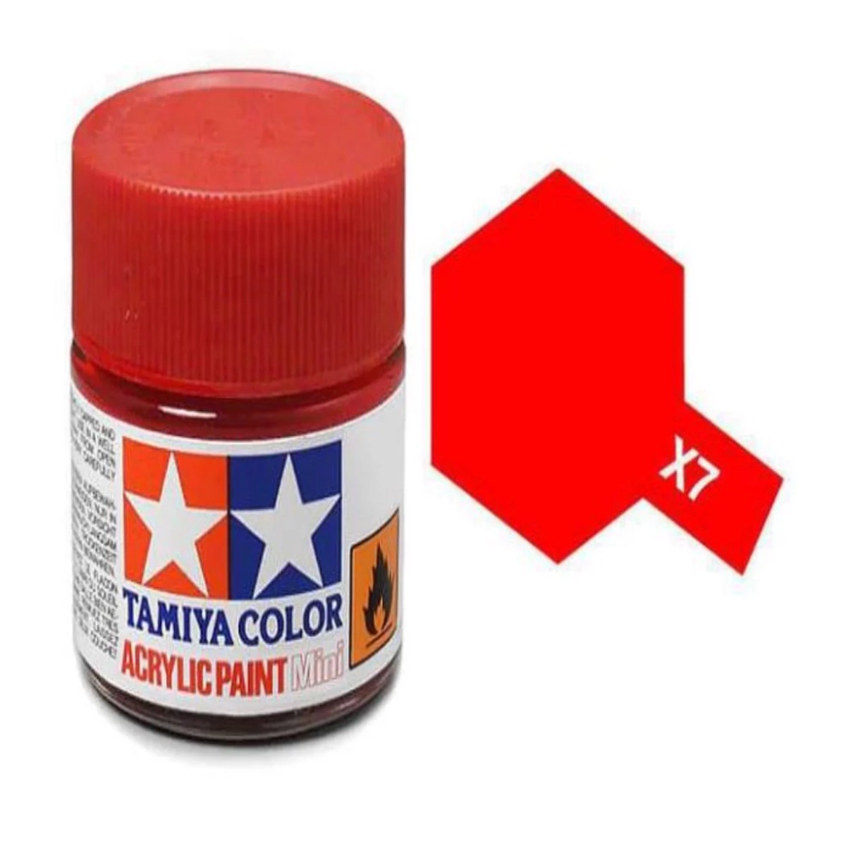 Tamiya Acrylic Paint 10ml - X7 Gloss Red