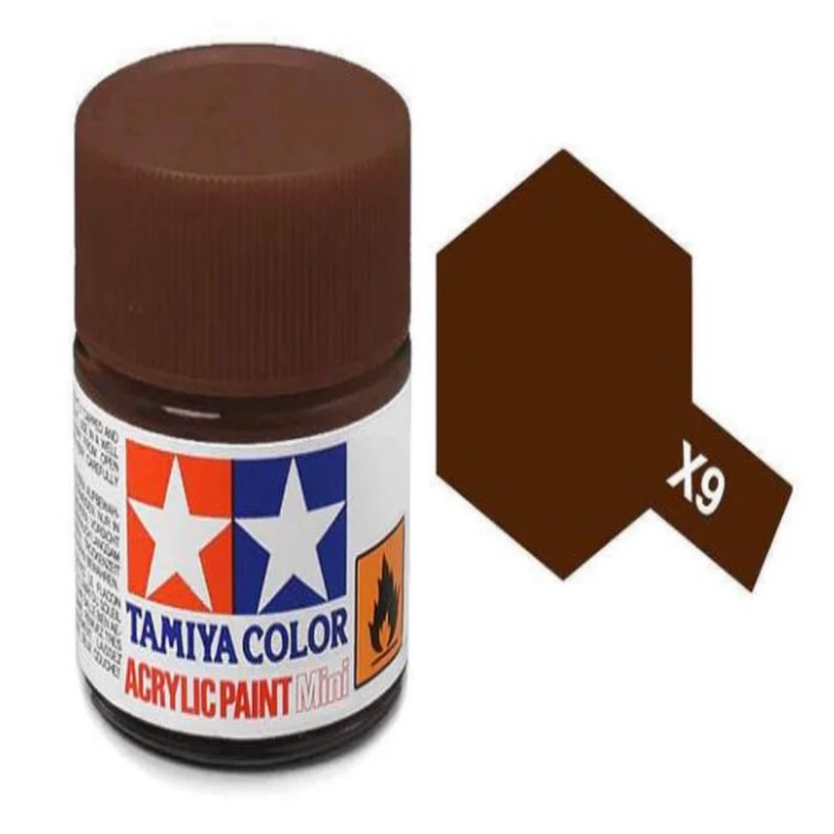 Tamiya Acrylic Paint 10ml - X9 Gloss Brown