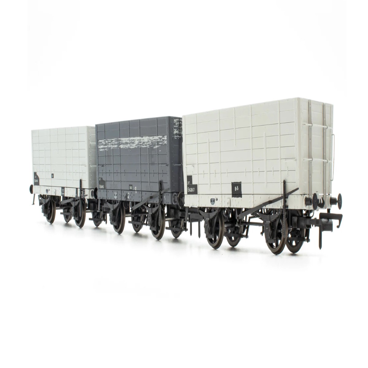 Accurascale DGM 12 Hopper - BR Grey/Dark Grey, with black panels - Triple Pack