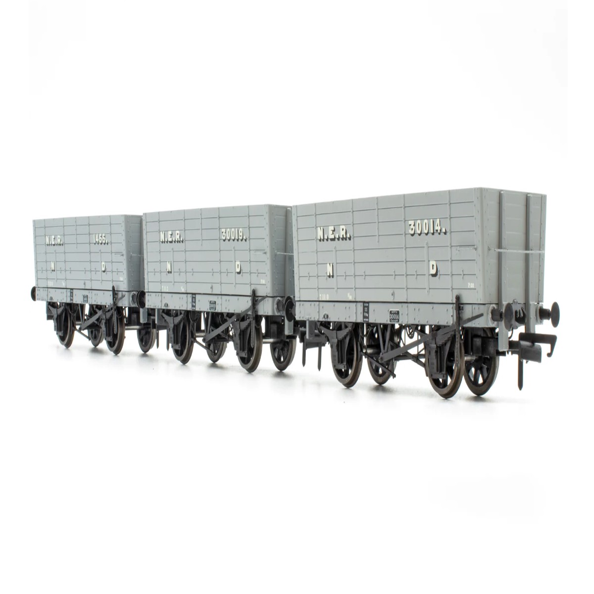 Accurascale P6 Hopper - Pre-Grouping: NER Grey - Triple Pack