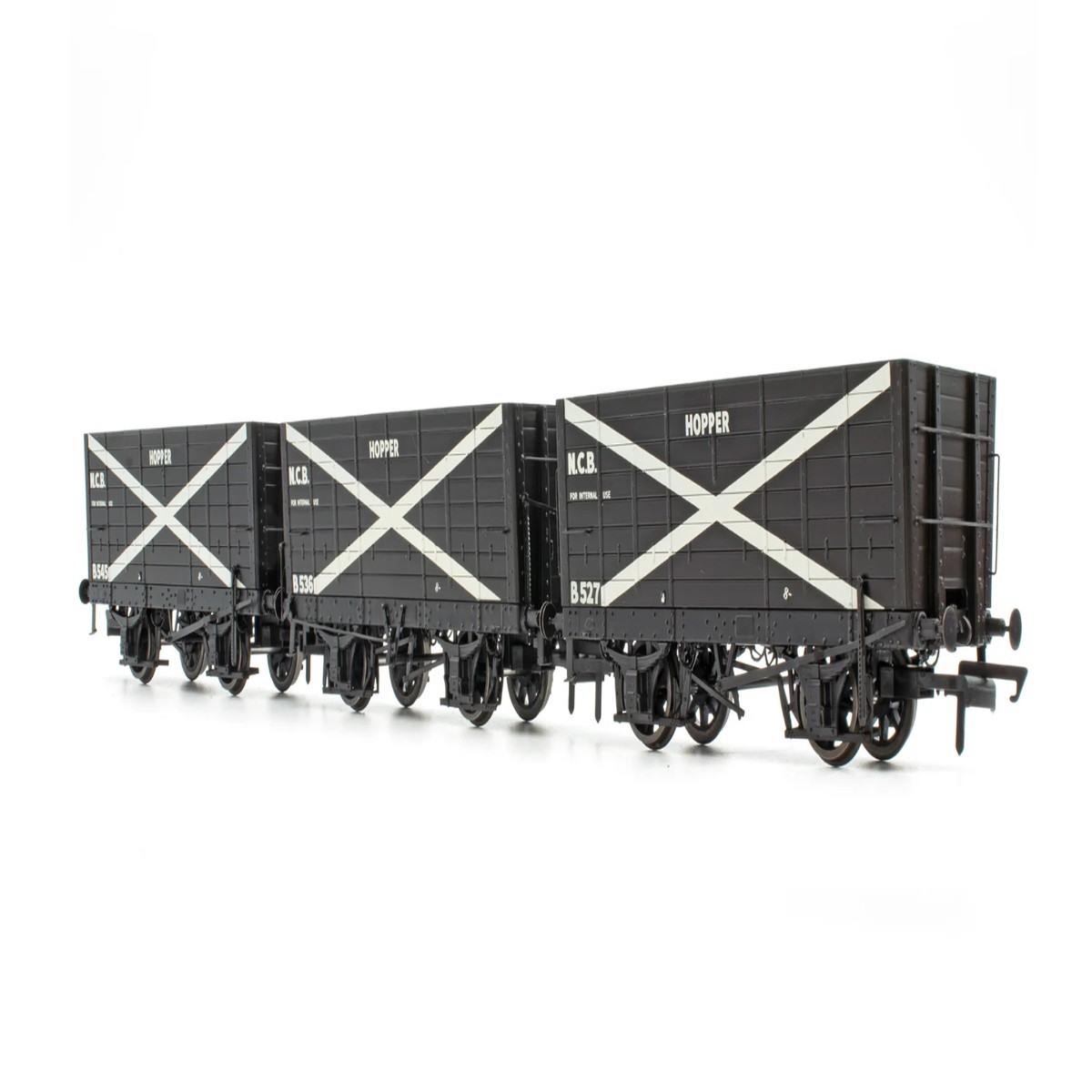 Accurascale P7 Hopper - NCB Black, with white cross - Triple Pack - Triple Pack