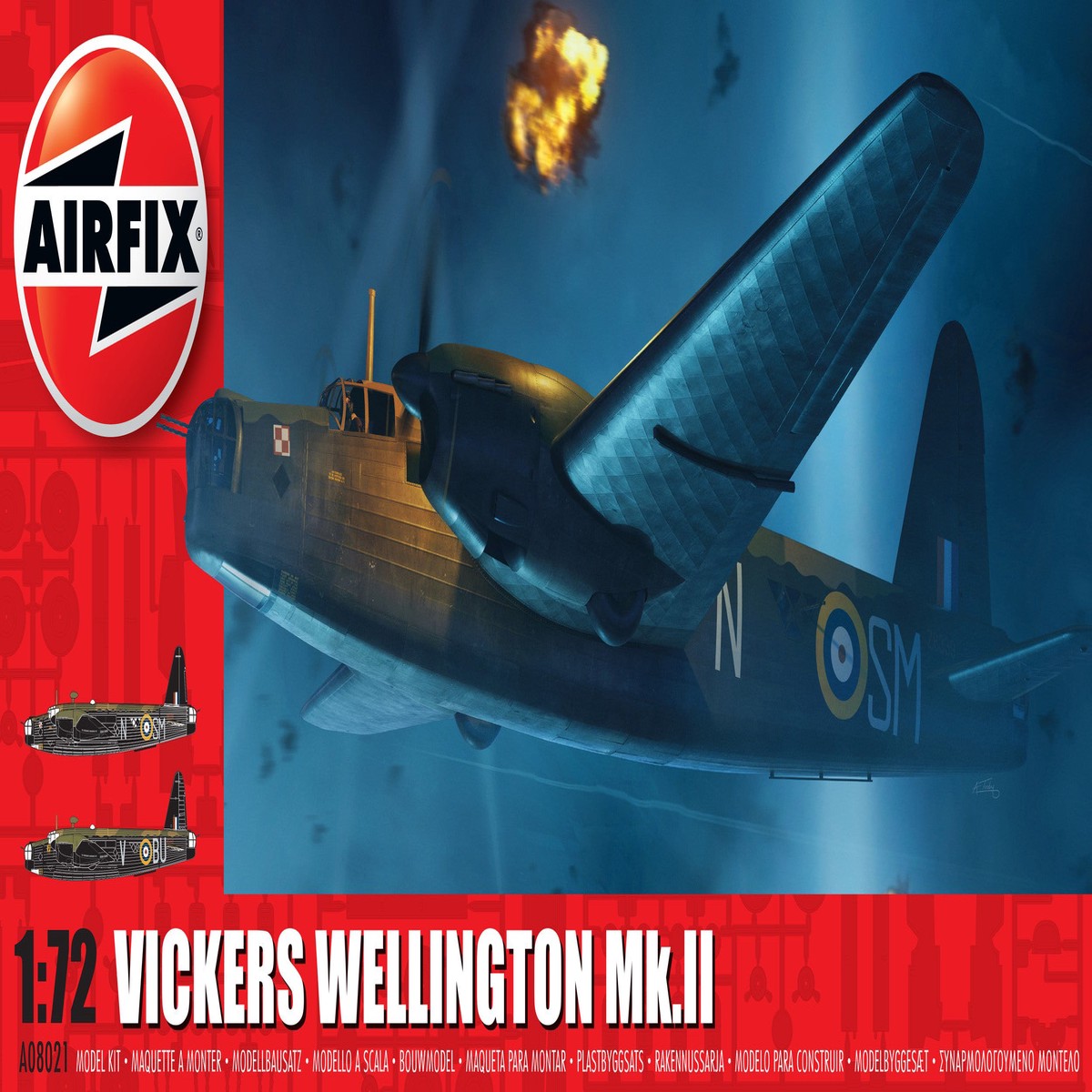 Airfix 1/72nd A08021 Vickers Wellington GR Mk.II (To Be Discontinued)