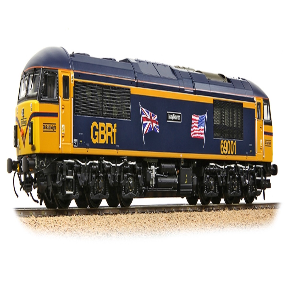 Bachmann Class 69 Diesel 69001 "Mayflower" GBRf Livery - (Sound Fitted) - EA35-776SFX