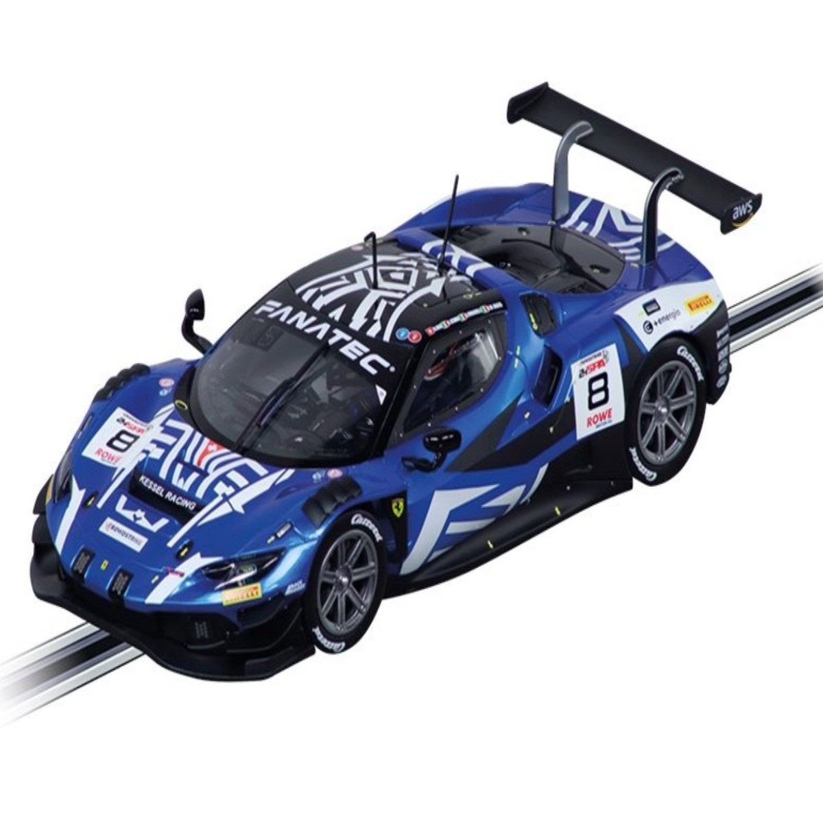 Carrera 1/24th Ferrari 296 GT3 "Kessel Racing" No.8 24H Spa 2024