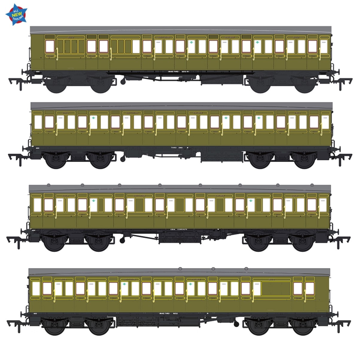EFE Rail IOW Cross Country 4-Coach Pack SR