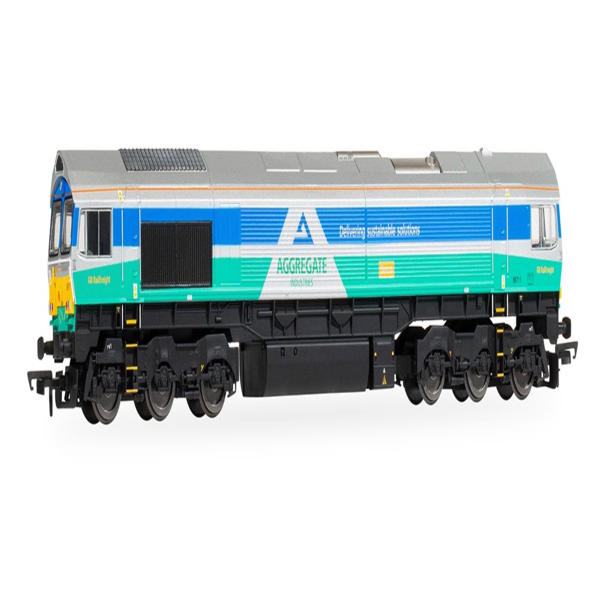 Hornby RailRoad Plus: Class 66 - Aggregates Industries - 66711 'Sence'