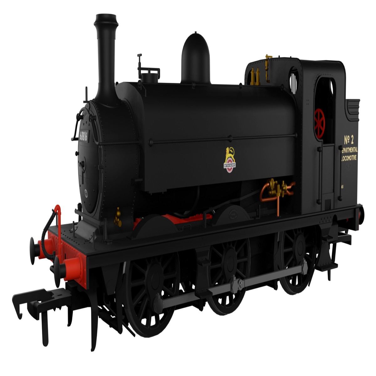 Rapido Trains OO Gauge LNER J52/2 No.2 BR Unlined Black Early Crest (Departmental Use) DCC Sound Fitted - 958510