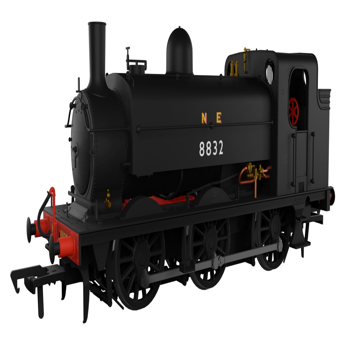 Rapido Trains OO Gauge LNER J52/2 No.8832 NE Plain Black DCC Sound Fitted - 958506