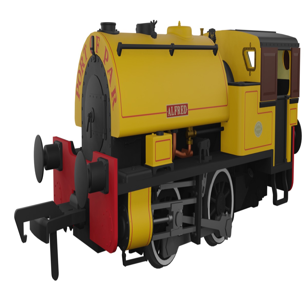 Rapido Trains OO Gauge Port of Par Bagnall Yellow Livery "Alfred" DCC Ready - 968004