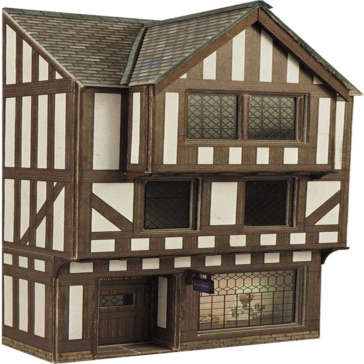 Metcalfe 00 Gauge PO421 Low Relief Half Timbered Shop Front