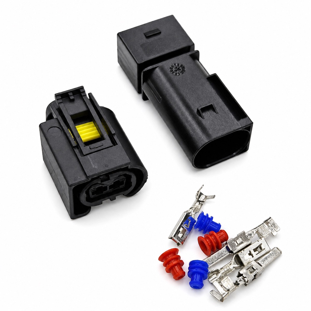 1 Set 2 Pins Car AC Assembly Ignition Coil/ Shock Absorber Electric Cable Socket For VW BMW 50290937 9441292 09441261